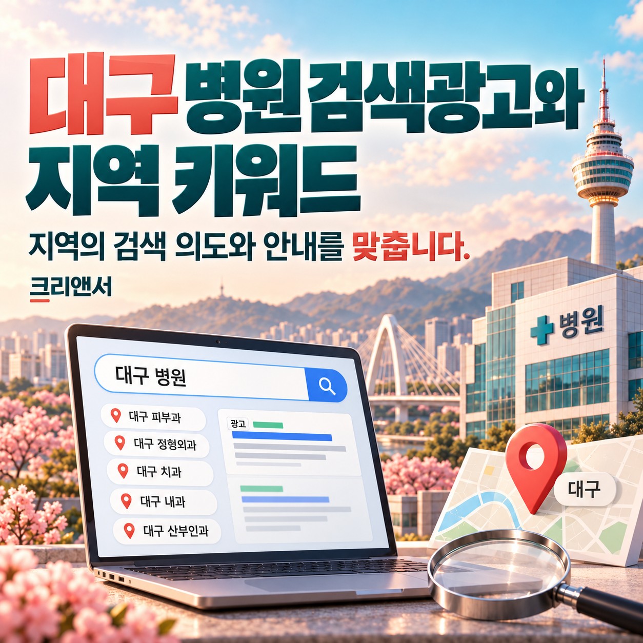 대구 병원 검색광고와 지역 키워드